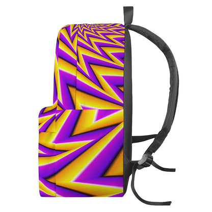 Yellow Big Bang Moving Optical Illusion Backpack