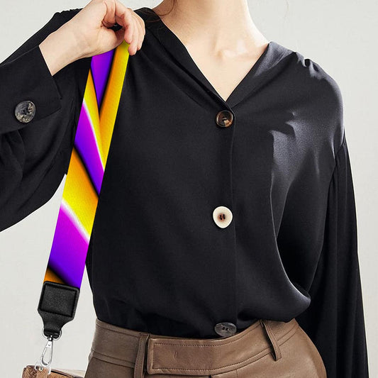 Yellow Big Bang Moving Optical Illusion Bag Strap