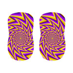 Yellow Big Bang Moving Optical Illusion Bar Stool Covers