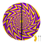 Yellow Big Bang Moving Optical Illusion Basketball