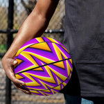 Yellow Big Bang Moving Optical Illusion Basketball