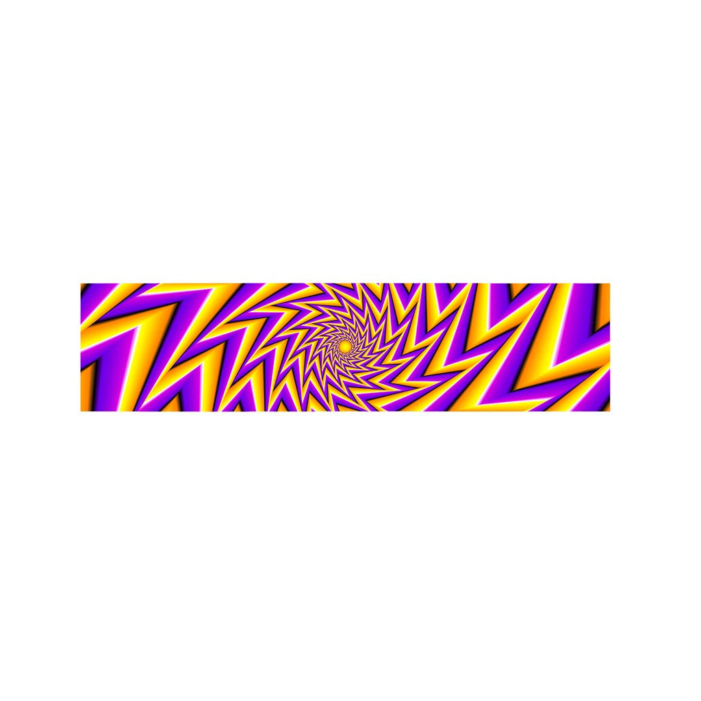 Yellow Big Bang Moving Optical Illusion Bed Runner