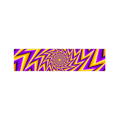 Yellow Big Bang Moving Optical Illusion Bed Runner