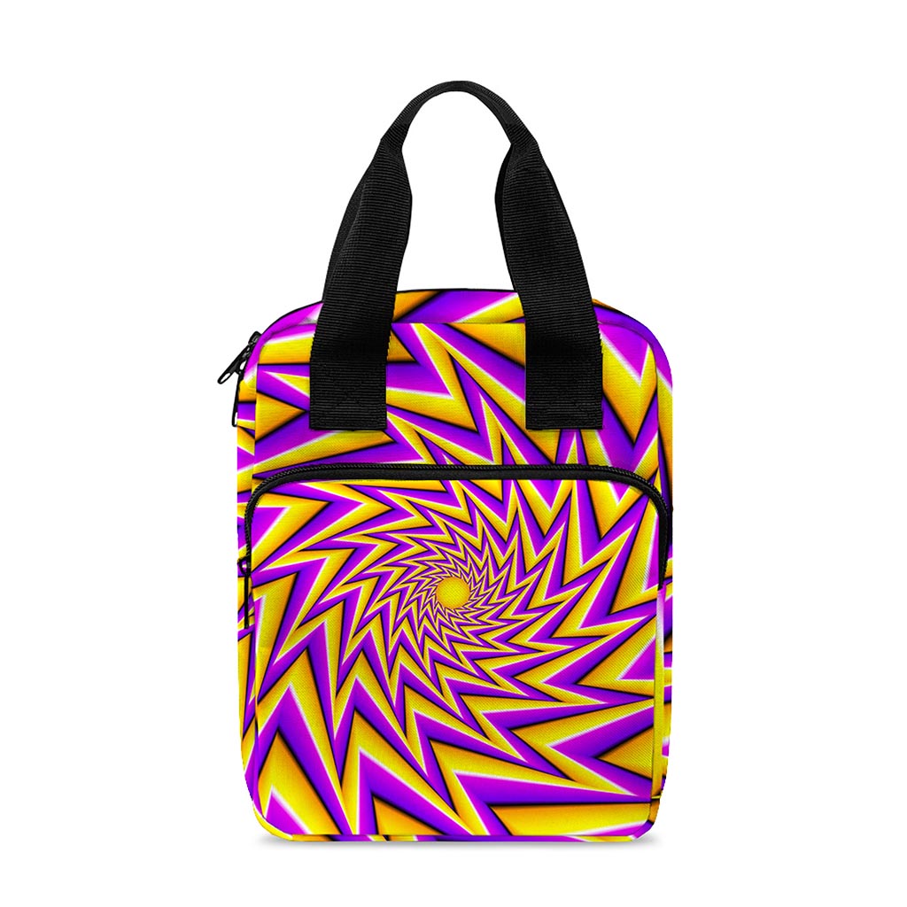 Yellow Big Bang Moving Optical Illusion Bible Tote Bag