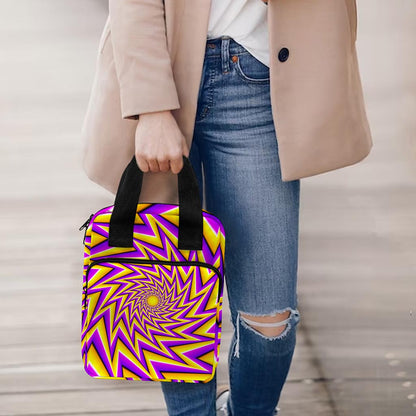 Yellow Big Bang Moving Optical Illusion Bible Tote Bag