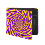Yellow Big Bang Moving Optical Illusion Bifold Wallet