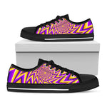 Yellow Big Bang Moving Optical Illusion Black Low Top Sneakers