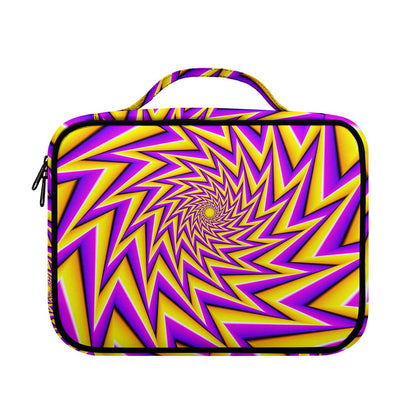 Yellow Big Bang Moving Optical Illusion Briefcase Bible Bag