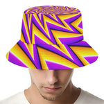 Yellow Big Bang Moving Optical Illusion Bucket Hat