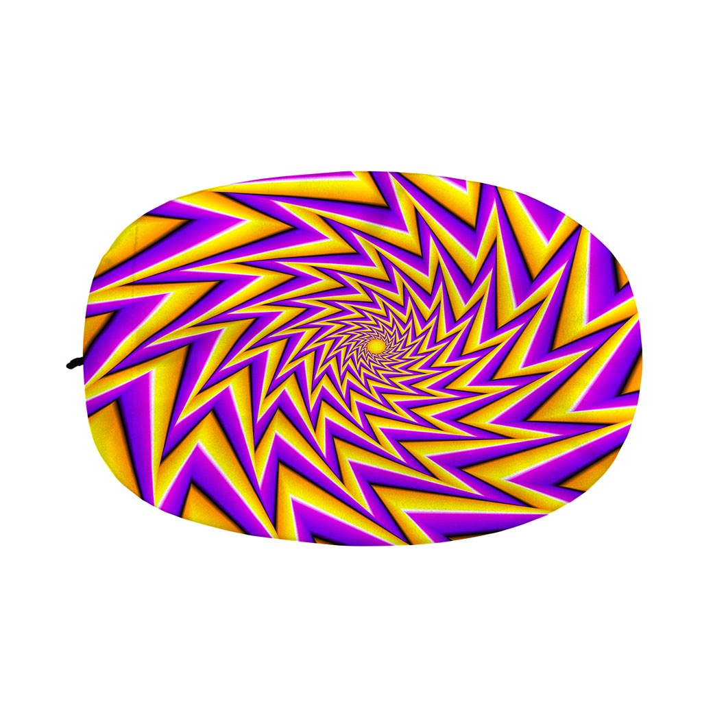 Yellow Big Bang Moving Optical Illusion Car Side Mirror Covers