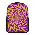 Yellow Big Bang Moving Optical Illusion Casual Backpack