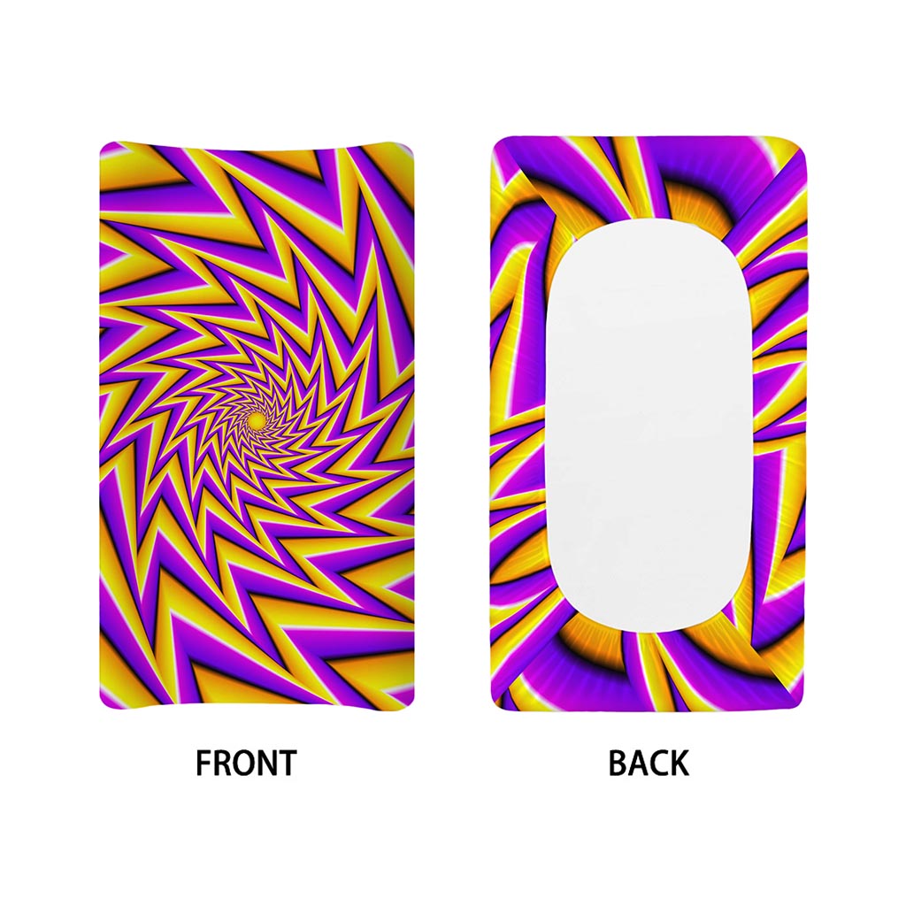 Yellow Big Bang Moving Optical Illusion Changing Pad Cover
