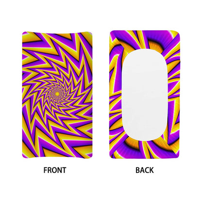 Yellow Big Bang Moving Optical Illusion Changing Pad Cover