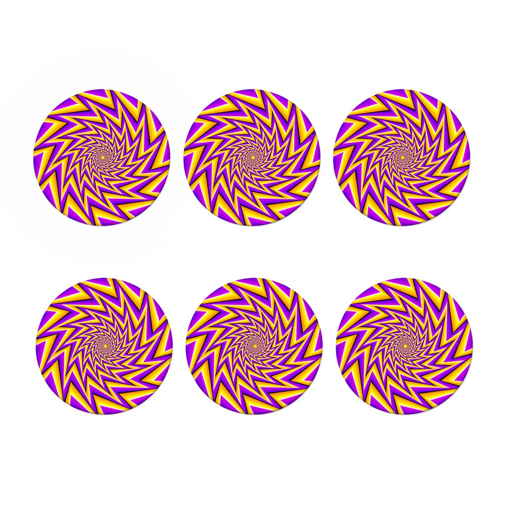 Yellow Big Bang Moving Optical Illusion Coaster Set