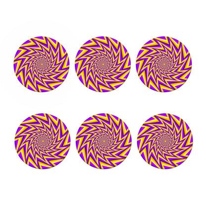 Yellow Big Bang Moving Optical Illusion Coaster Set
