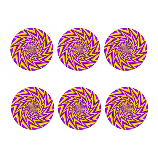 Yellow Big Bang Moving Optical Illusion Coaster Set
