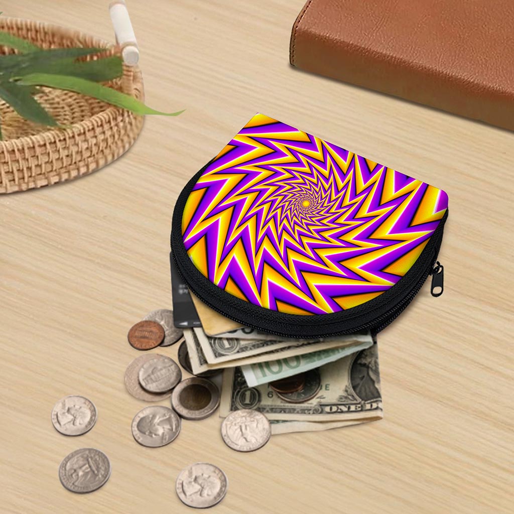 Yellow Big Bang Moving Optical Illusion Coin Purse