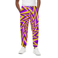 Yellow Big Bang Moving Optical Illusion Cotton Sweatpants