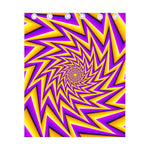 Yellow Big Bang Moving Optical Illusion Curtain