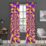 Yellow Big Bang Moving Optical Illusion Curtain