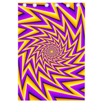 Yellow Big Bang Moving Optical Illusion Curtain