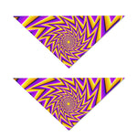 Yellow Big Bang Moving Optical Illusion Dog Bandana