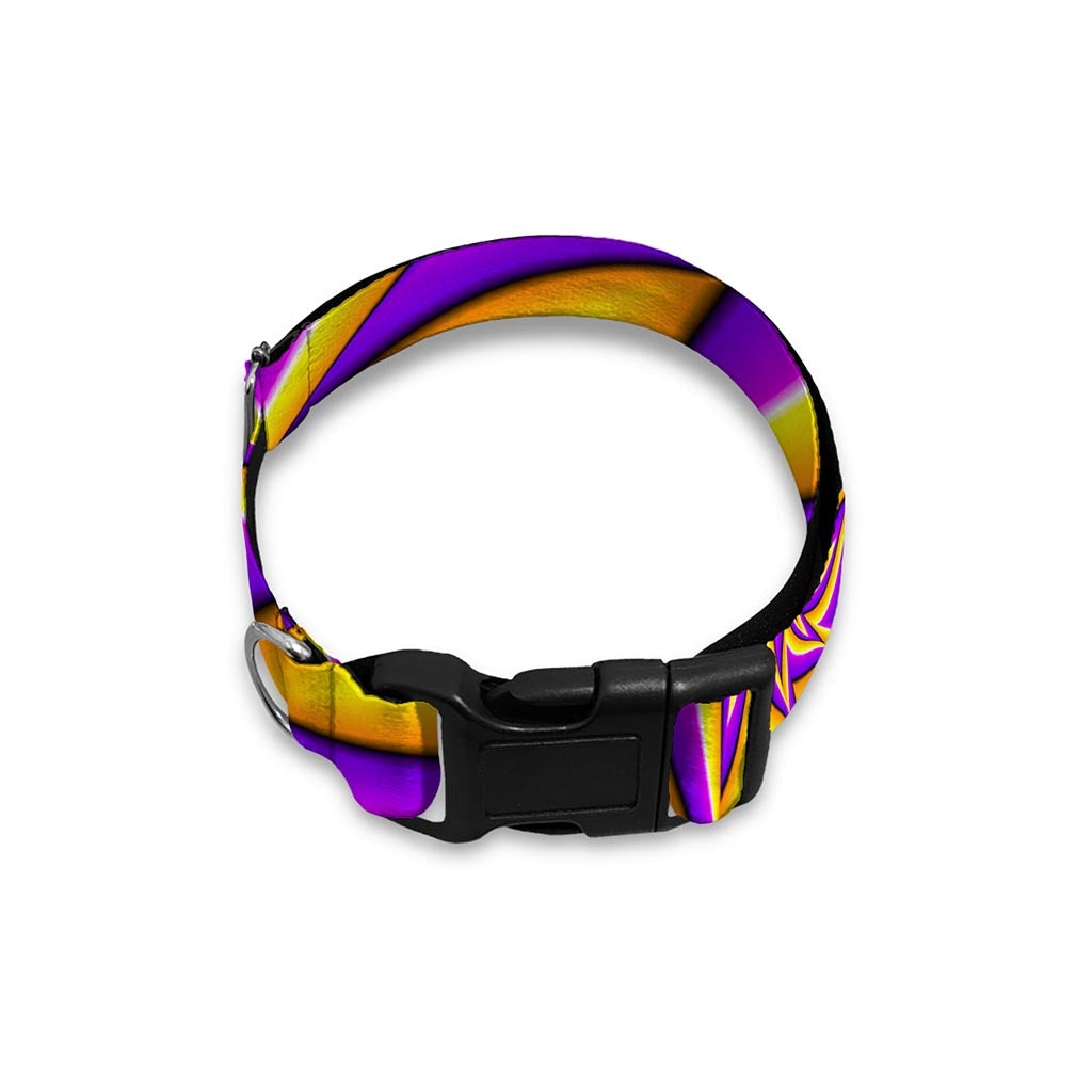 Yellow Big Bang Moving Optical Illusion Dog Collar