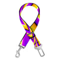 Yellow Big Bang Moving Optical Illusion Dog Seat Belt