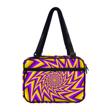 Yellow Big Bang Moving Optical Illusion Double Strap Bible Bag