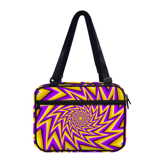 Yellow Big Bang Moving Optical Illusion Double Strap Bible Bag