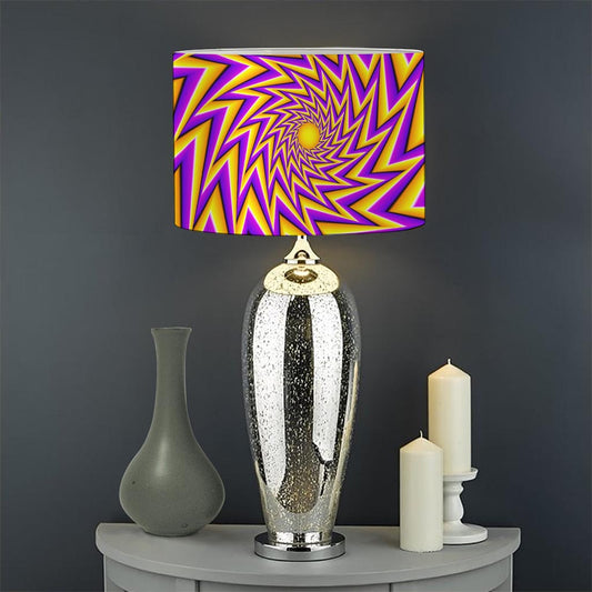 Yellow Big Bang Moving Optical Illusion Drum Lamp Shade
