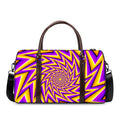 Yellow Big Bang Moving Optical Illusion Duffel Bag