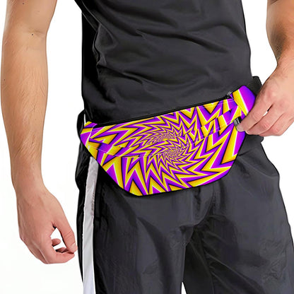Yellow Big Bang Moving Optical Illusion Fanny Pack