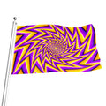 Yellow Big Bang Moving Optical Illusion Flag