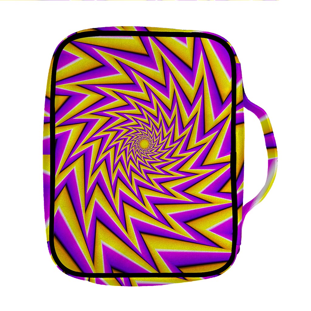Yellow Big Bang Moving Optical Illusion Front Pocket Bible Bag
