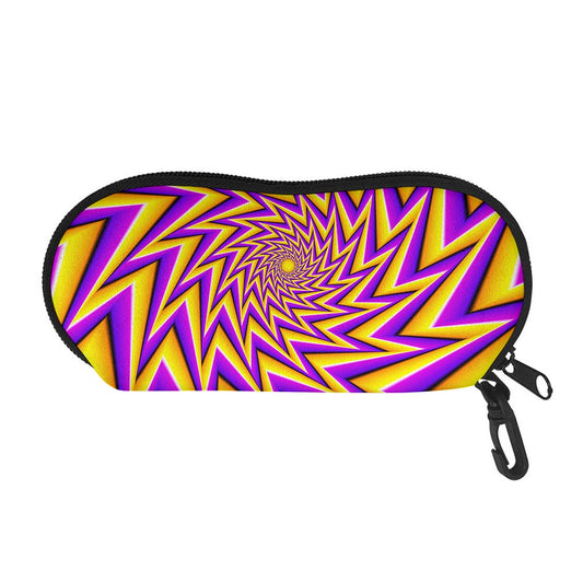 Yellow Big Bang Moving Optical Illusion Glasses Case