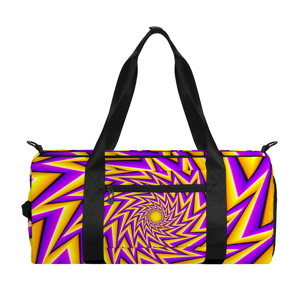 Yellow Big Bang Moving Optical Illusion Gym Bag