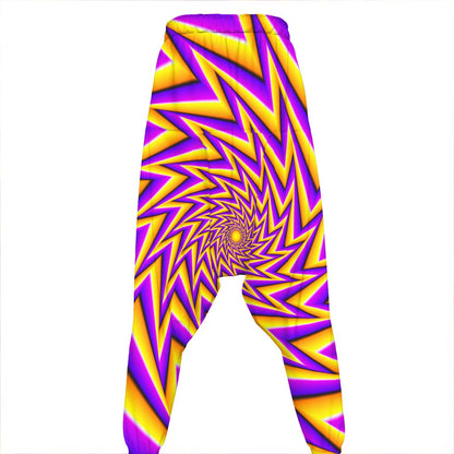 Yellow Big Bang Moving Optical Illusion Hammer Pants