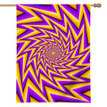 Yellow Big Bang Moving Optical Illusion House Flag