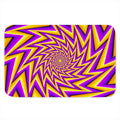 Yellow Big Bang Moving Optical Illusion Indoor Door Mat