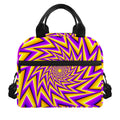 Yellow Big Bang Moving Optical Illusion Insulated Lunch Bag