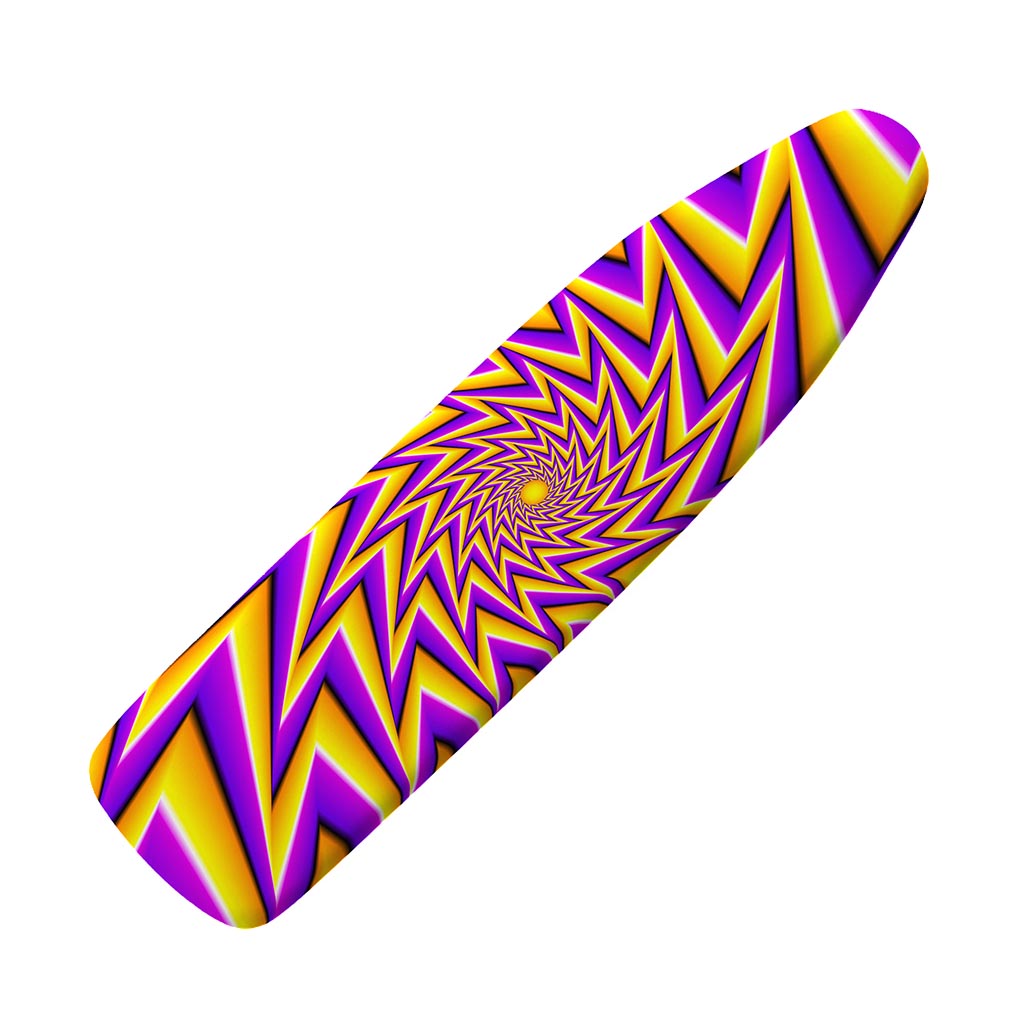 Yellow Big Bang Moving Optical Illusion Ironing Board Cover