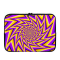Yellow Big Bang Moving Optical Illusion Laptop Sleeve