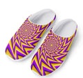 Yellow Big Bang Moving Optical Illusion Mesh Casual Shoes