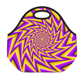 Yellow Big Bang Moving Optical Illusion Neoprene Lunch Bag