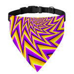 Yellow Big Bang Moving Optical Illusion Over The Collar Dog Bandana