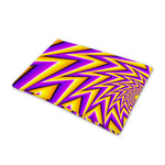 Yellow Big Bang Moving Optical Illusion Pet Cooling Mat Cover