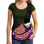 Yellow Big Bang Moving Optical Illusion Pet Sling Carrier