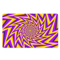 Yellow Big Bang Moving Optical Illusion Polyester Doormat