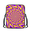 Yellow Big Bang Moving Optical Illusion Rectangular Crossbody Bag